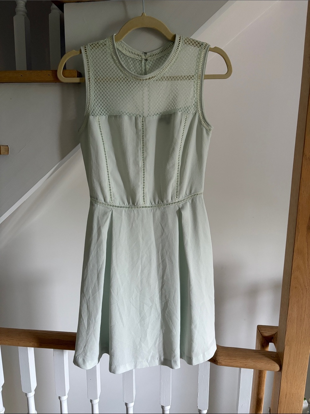 Dynamite Sleeveless A-Line Dress in Pale Mint
